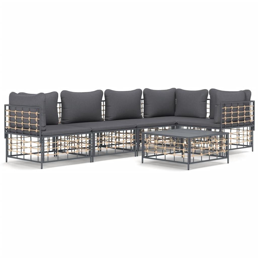 VidaXL Garten lounge set poly-rattan  