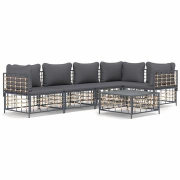 Garten lounge set poly-rattan