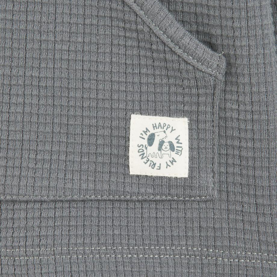 La Redoute Collections  2er-Pack Langarm-T-Shirts mit Henley-Ausschnitt aus Waffeljersey 