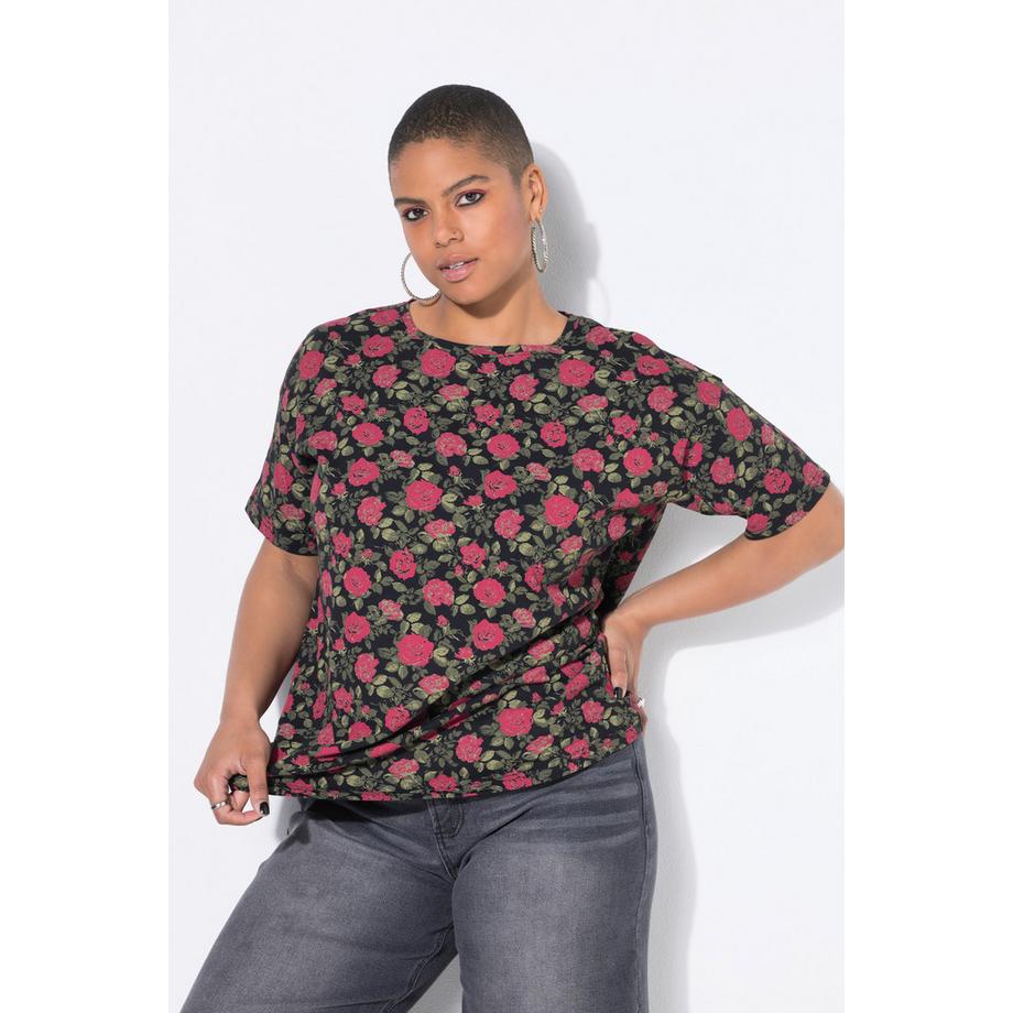 Studio Untold T-shirt oversize Roses Manches Courtes  