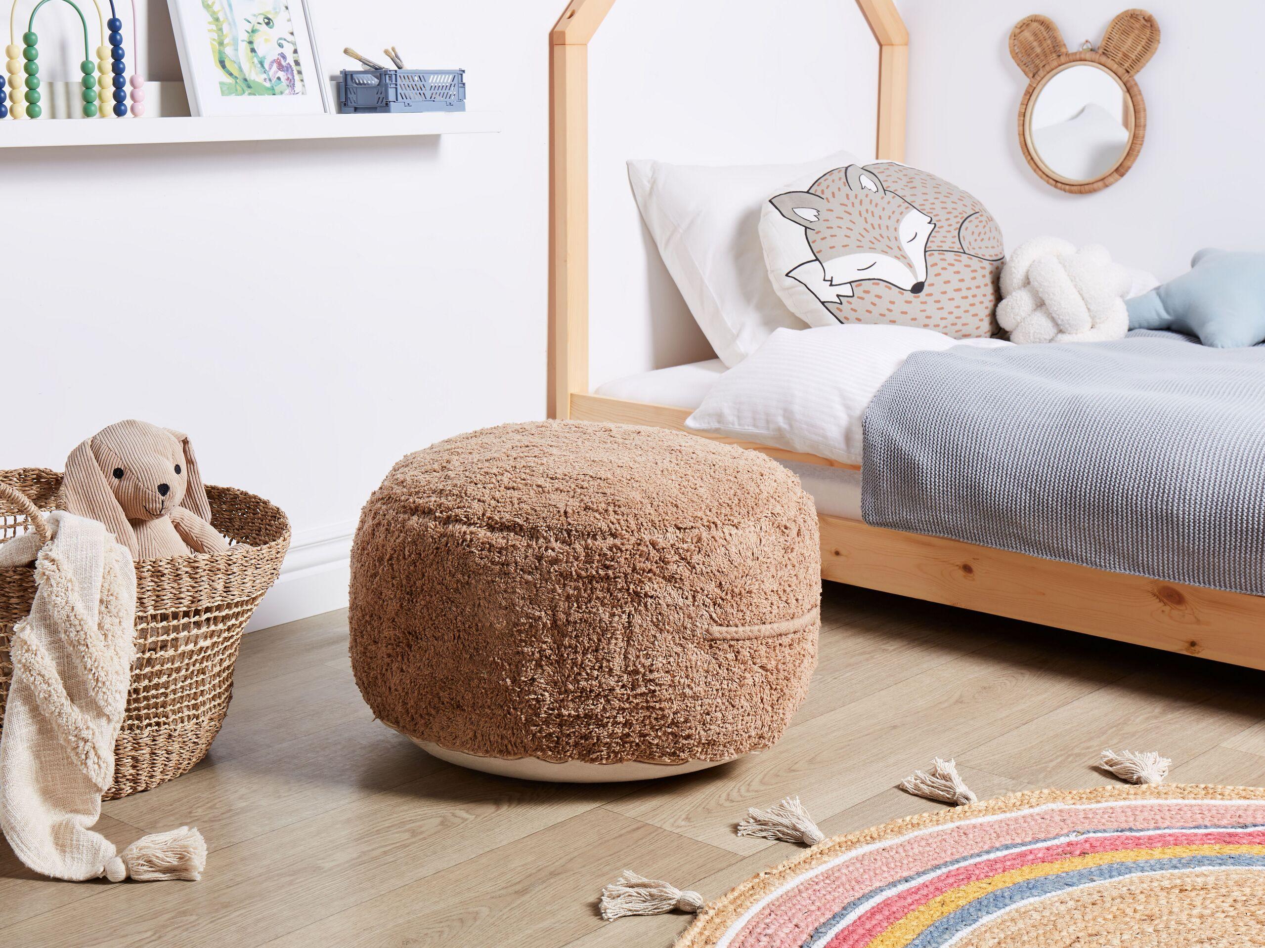 Beliani Pouf en Coton Boho KANDHKOT  