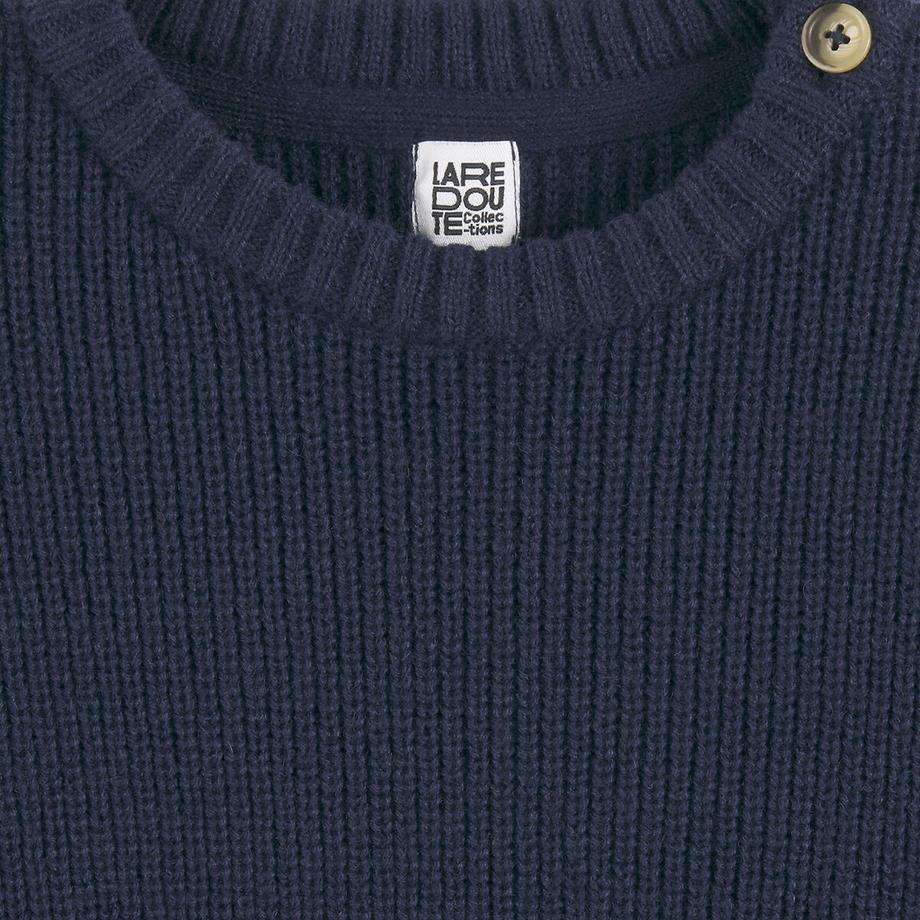 La Redoute Collections  Gestreifter Rundhals-Pullover aus rustikalem Strick 