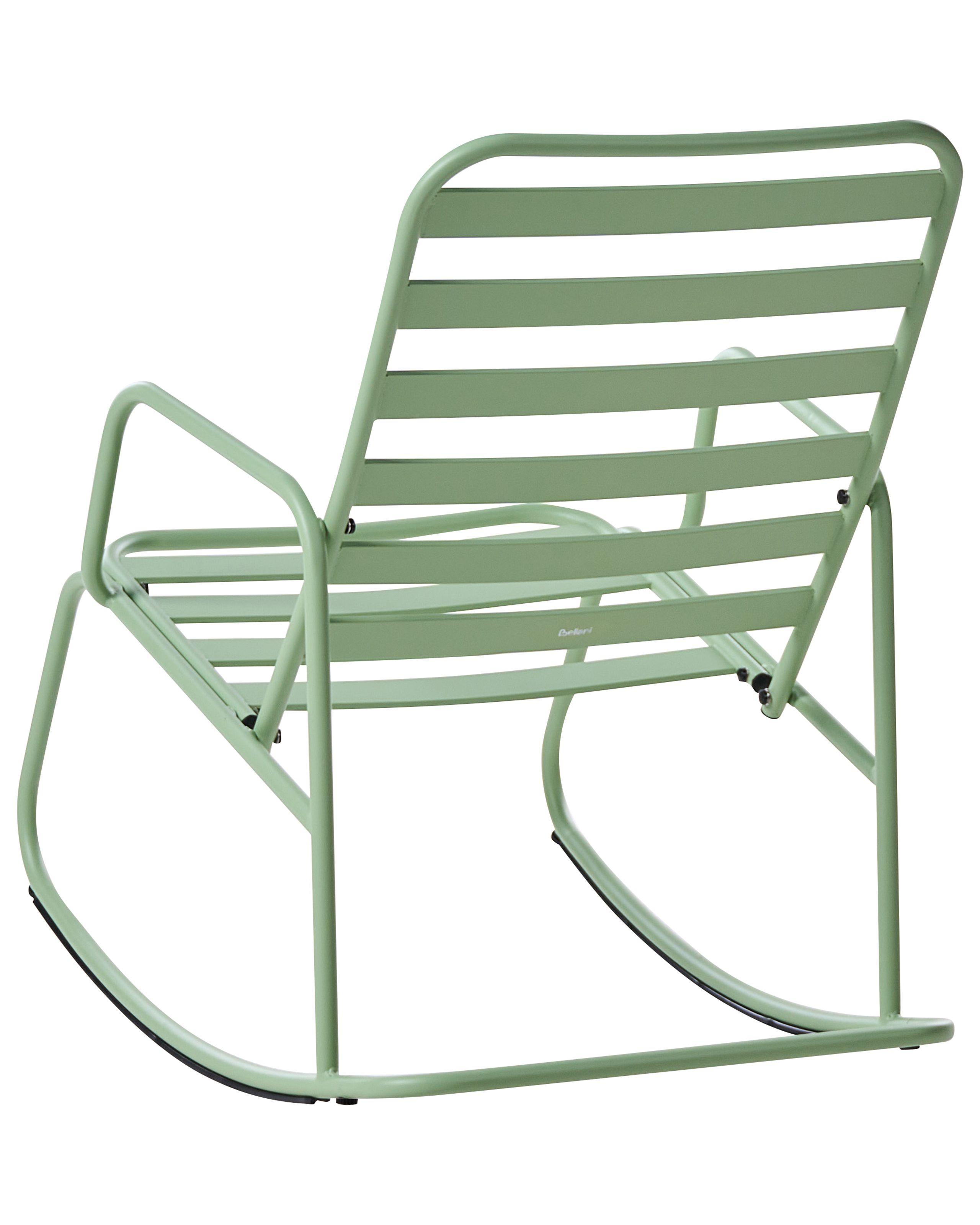 Beliani Garten-Schaukelstuhl aus Aluminium Modern TURI  