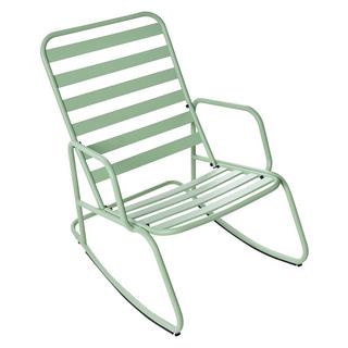 Beliani Garten-Schaukelstuhl aus Aluminium Modern TURI  