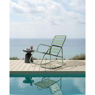 Beliani Garten-Schaukelstuhl aus Aluminium Modern TURI  