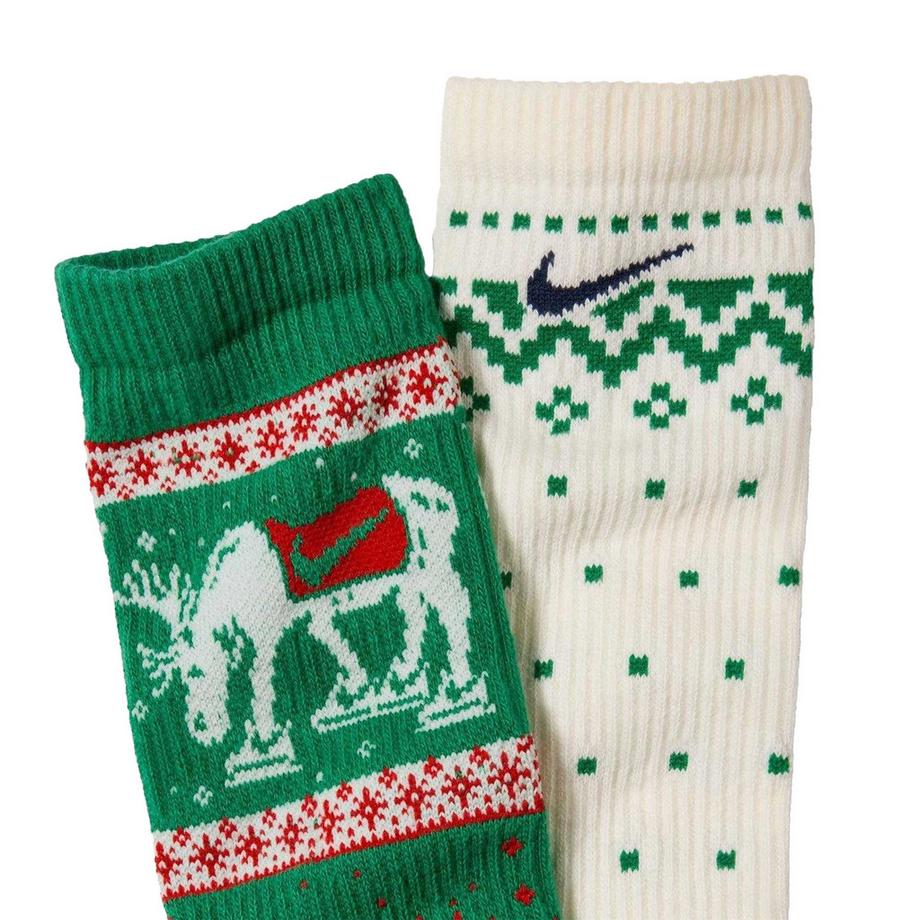 NIKE Lot De 2 Chaussettes Noël (Pack de deux)  