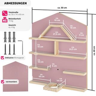 Tectake Wandregal Mylittle Story für bis zu 50 Tonies  
