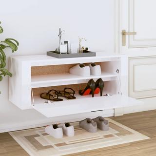 VidaXL Armoire à chaussures murale bois d'ingénierie  