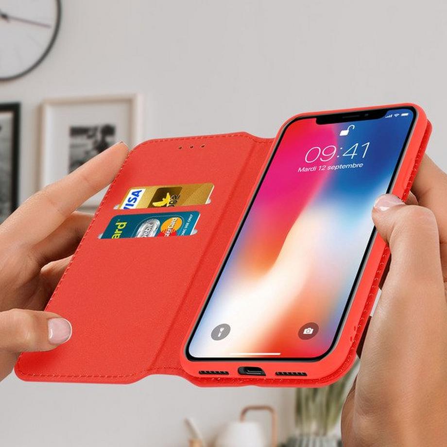 Avizar  Étui iPhone X / XS Folio Rouge 