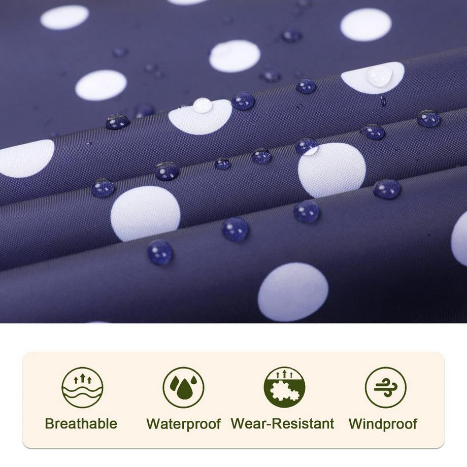 Alopini Kapuzen Regencape mit Reissverschluss  