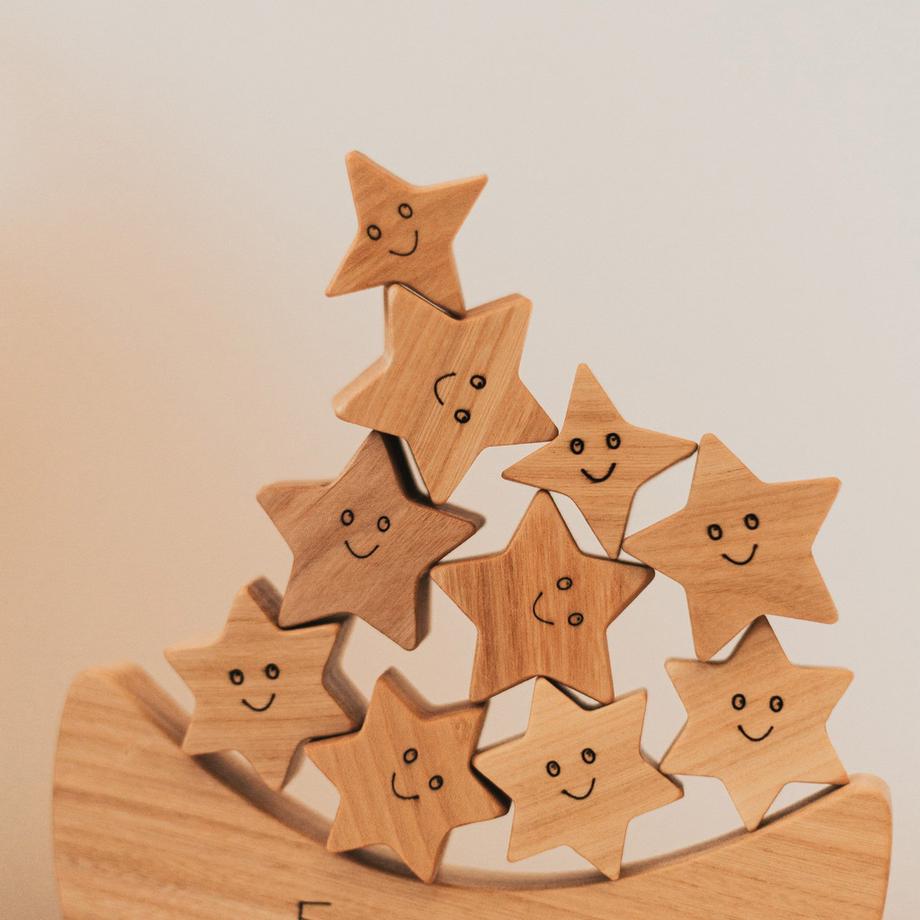 Activity-board  Mond Holz Balance Spielzeug, Stacking Blocks, Geschenk für Kinder, Sensory Kit Baby, Kind Spielzeug 3 Jahre alt, Spielzeug und Spiele, Geburtstagsgeschenk 