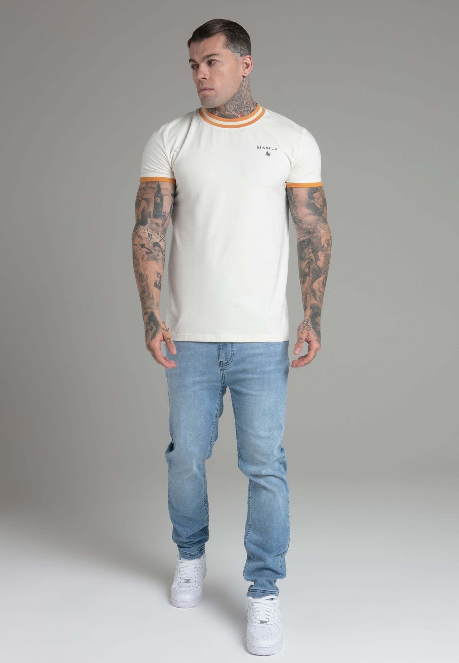 Sik Silk T-shirt Ringer Ecru  