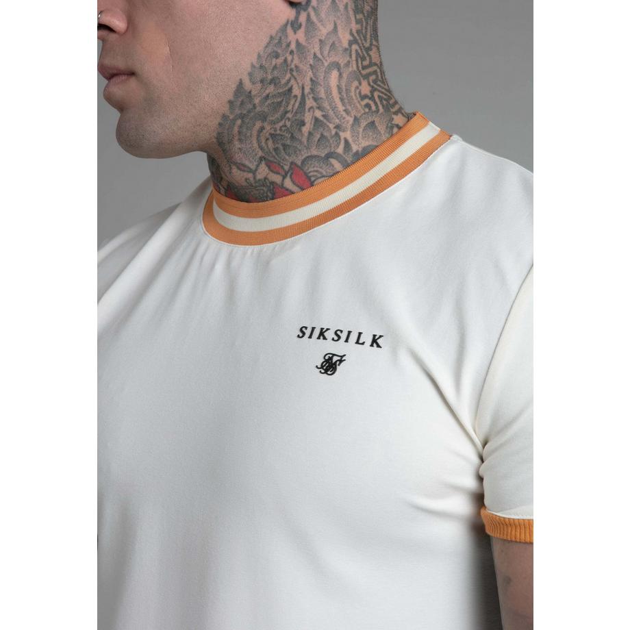 Sik Silk T-shirt Ringer Ecru  