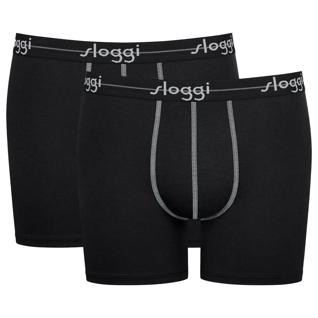 Sloggi - Boxer  Conforme à la silhouette-Start Short C2P box, Boxer Body Fit, S, Noir