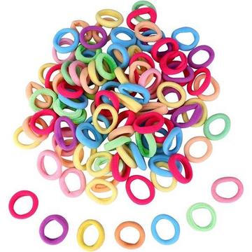 60 elastici per capelli - multicolore