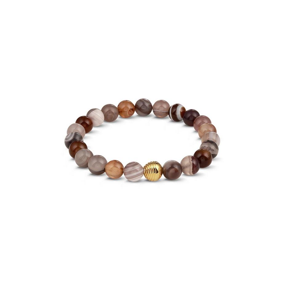 Bracelet d'agate 2277 Plaqué or