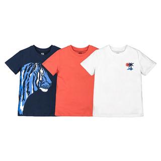 La Redoute Collections  Lot de 3 T-shirts col rond 