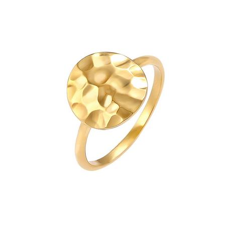 Elli  Bague Plaquette Pour Dames Tendance Martelée 