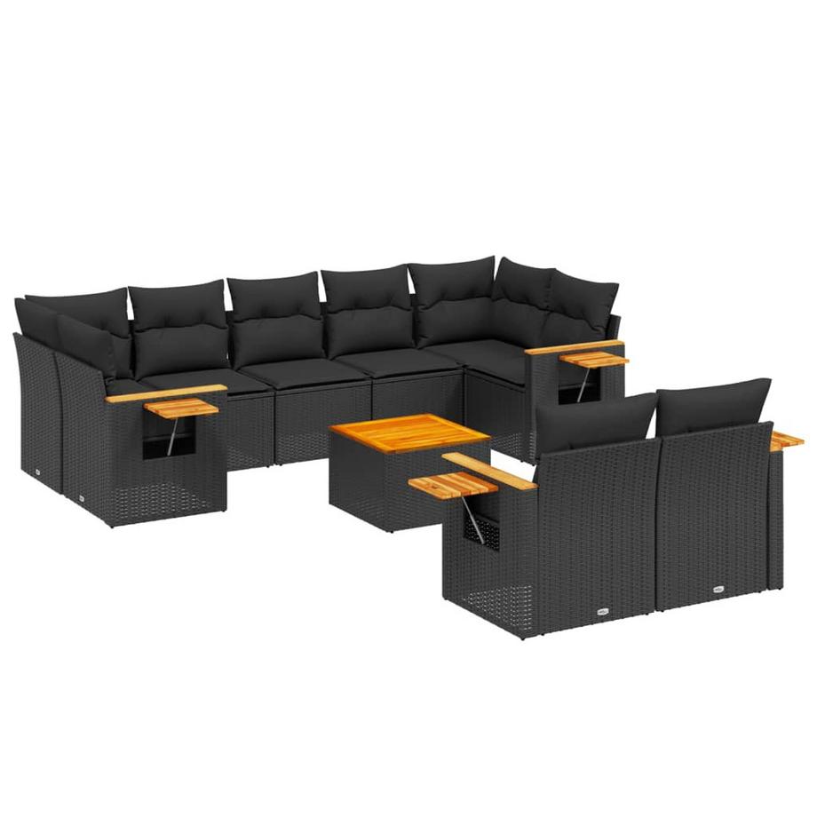 set divano da giardino Polirattan