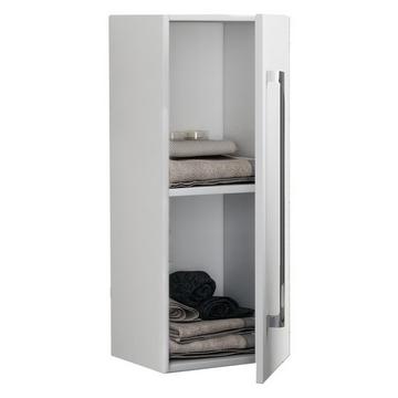 Holz Holz Wandregal | Midischrank | Maße: H. 75 x B. 33 x T. 22 cm |  1 hohe Tür - Badinos D