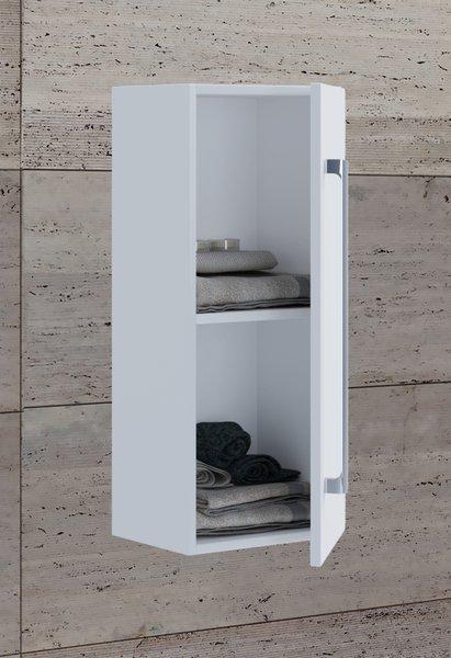 VCM Holz Holz Wandregal | Midischrank | Maße: H. 75 x B. 33 x T. 22 cm |  1 hohe Tür - Badinos D  