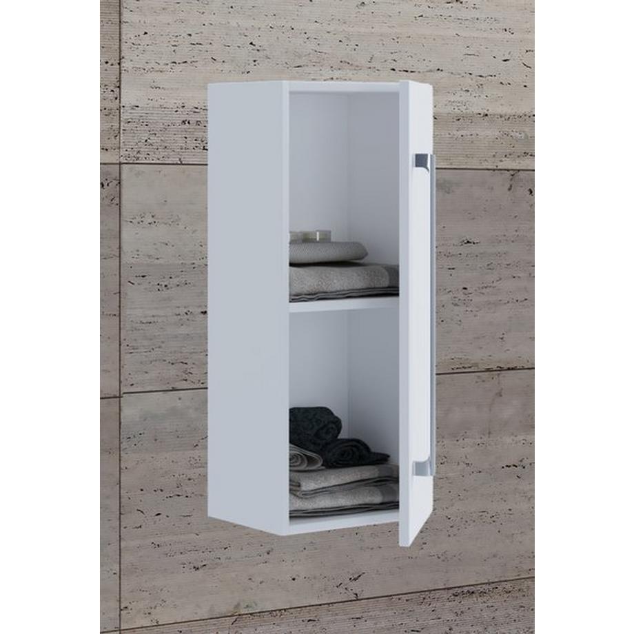 VCM Holz Holz Wandregal | Midischrank | Maße: H. 75 x B. 33 x T. 22 cm |  1 hohe Tür - Badinos D  