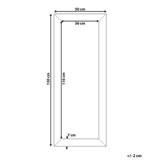 Beliani Specchio en Materiale sintetico Moderno MARANS  
