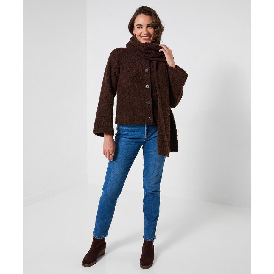 Joe Browns Winter Walks kuschelige Strickjacke mit Schal  