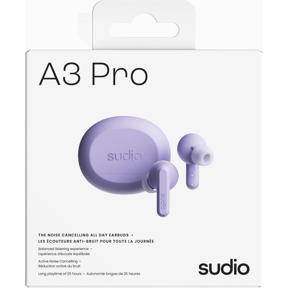 SUDIO  SUDIO Kopfhörer A3 Pro Lila In-Ear True Wireless 