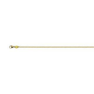 MUAU Schmuck  Collier Zopf Gelbgold 750, 1.2mm, 60cm 