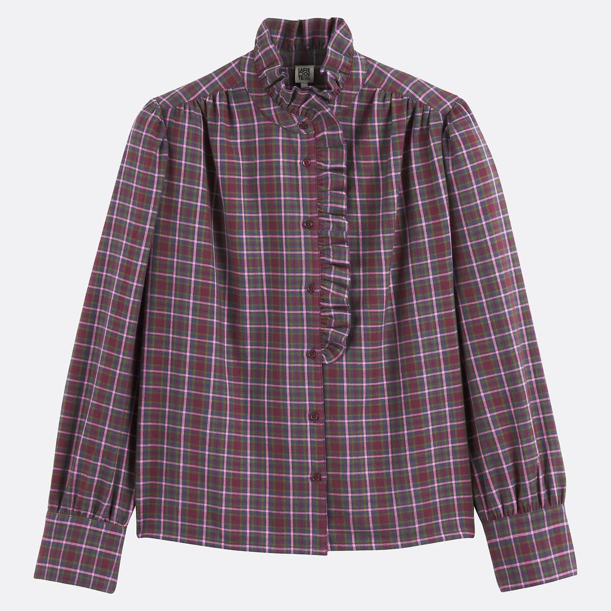 La Redoute Collections Kariertes Hemd Viktorianischer Kragen  