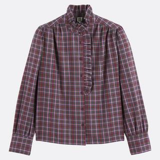 La Redoute Collections Kariertes Hemd Viktorianischer Kragen  