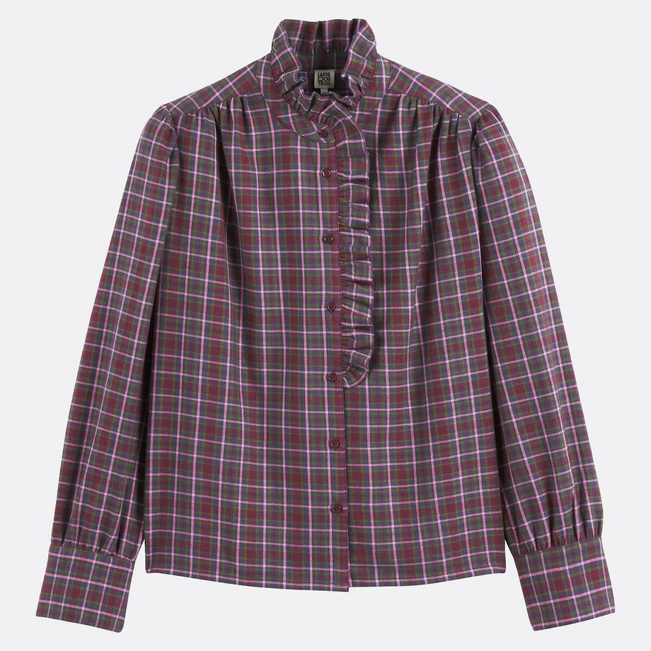 La Redoute Collections Chemise Carreaux Col Victorien  