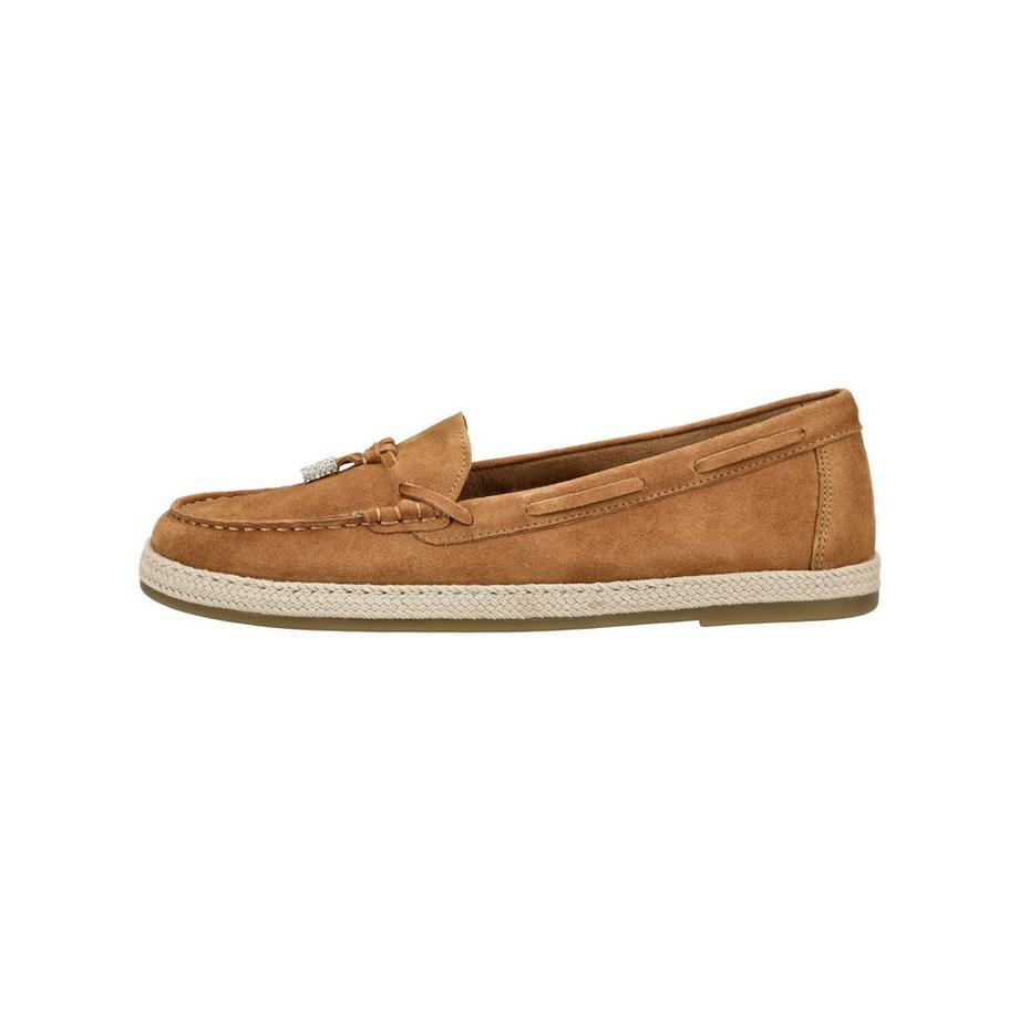 Gabor Veloursleder Slipper mit geflochtener Sohle  