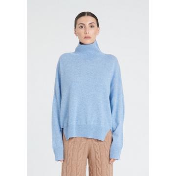 ZAYA 13 Oversize Stehkragen Pullover - 100% Kaschmir