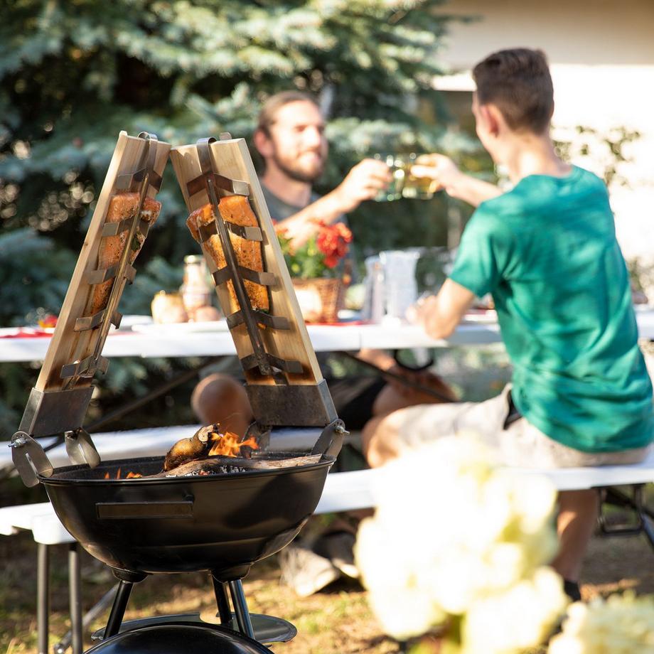 B2X  Grillplanke ganze gegrillte Lachsseite 2er Set 