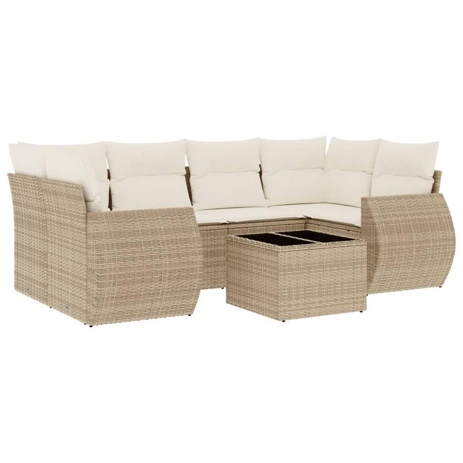set divano da giardino Polirattan