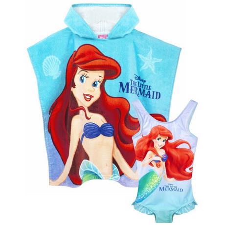 The Little Mermaid  Badeanzug und Poncho Set 