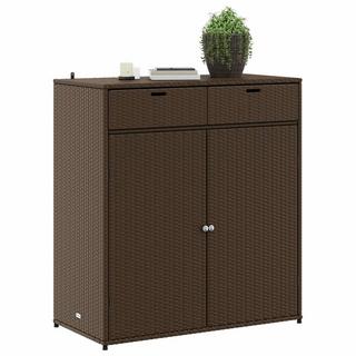 VidaXL Armoire de rangement de jardin rotin synthétique  