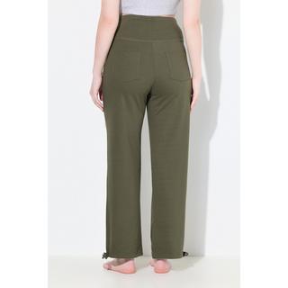 Ulla Popken Bellieva Pantaloni di felpa cintura extra alta cotone biologico  