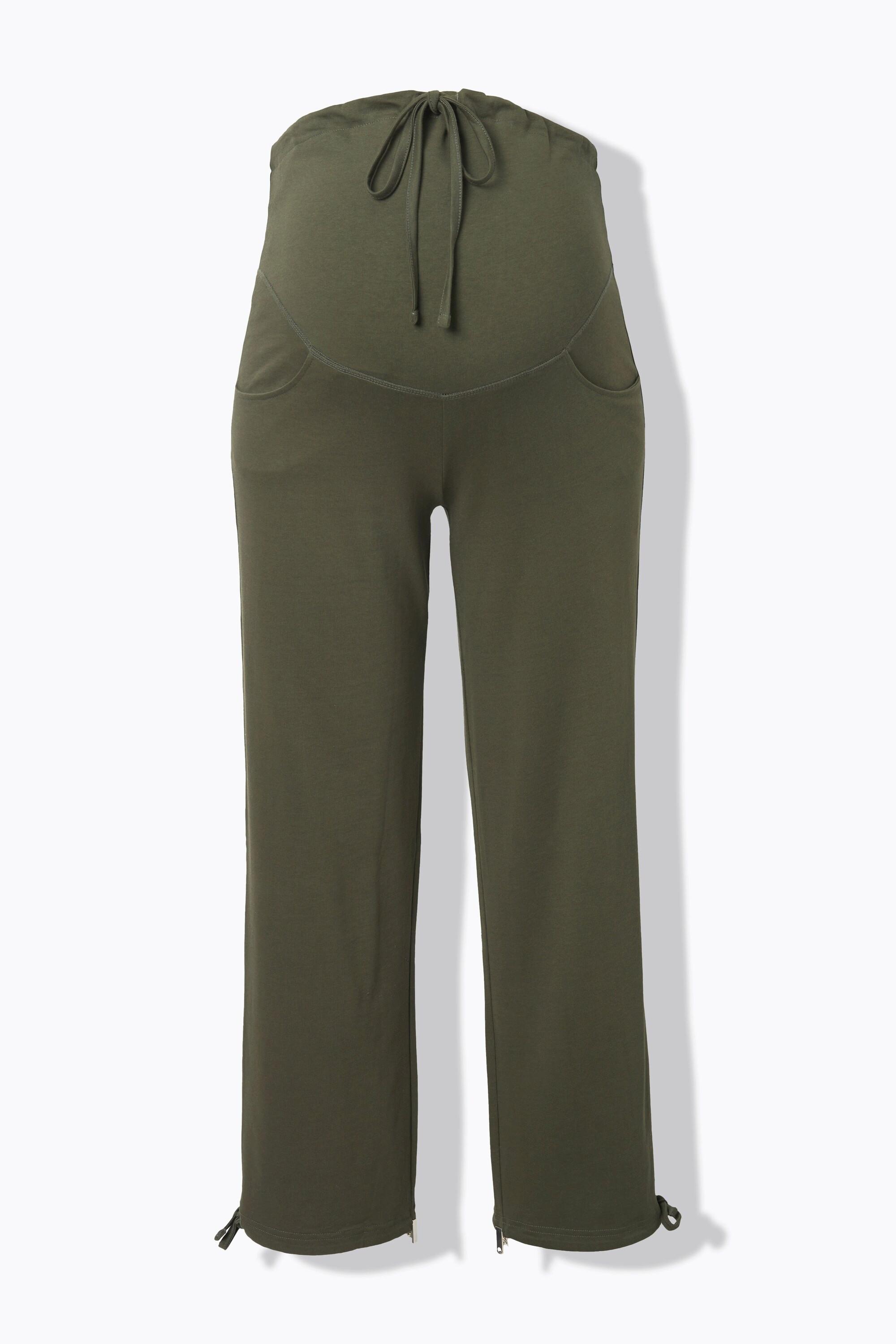 Ulla Popken Bellieva Pantaloni di felpa cintura extra alta cotone biologico  