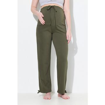 Pantaloni di felpa Bellieva in cotone biologico con cintura particolarmente alta