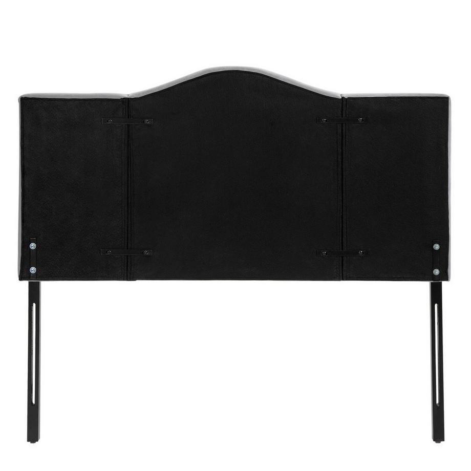 Northio  Kopfteil Stilvolles Gepolstertes Bett-Kopfteil In Grau, Pappel Und Polyester, Modernes Design, 185X8X134Cm 