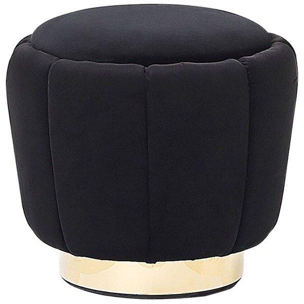 Beliani Pouf aus Samtstoff Glamourös IRVING  