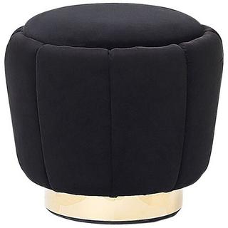 Beliani Pouf aus Samtstoff Glamourös IRVING  