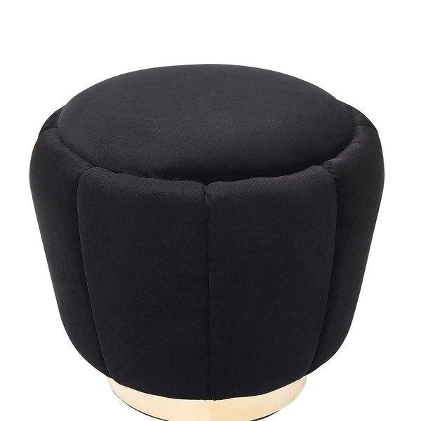 Beliani Pouf en Velours Glamour IRVING  