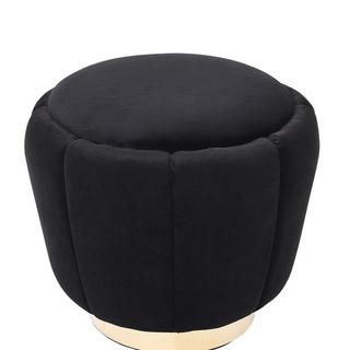 Beliani Pouf aus Samtstoff Glamourös IRVING  