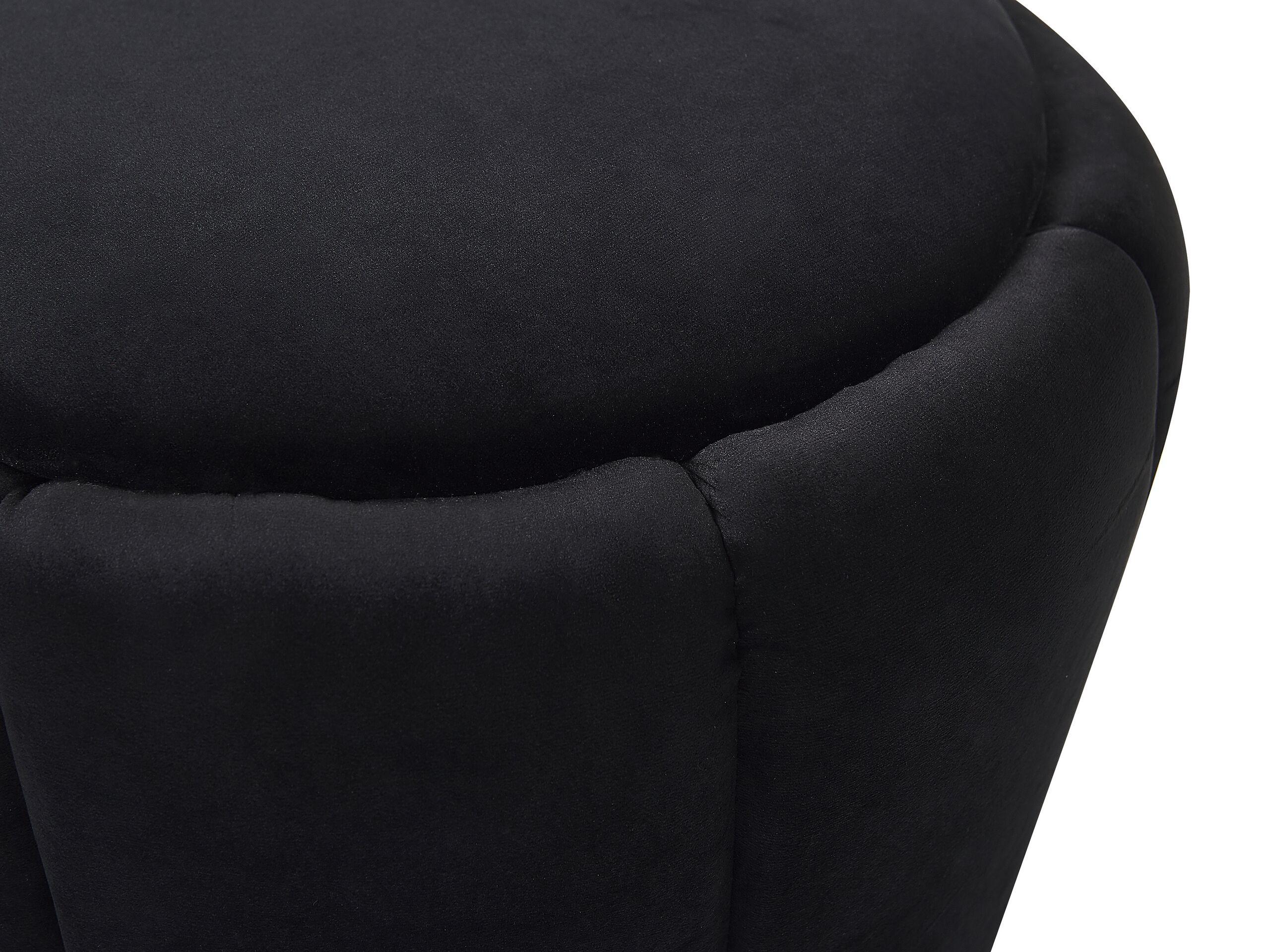 Beliani Pouf en Velours Glamour IRVING  