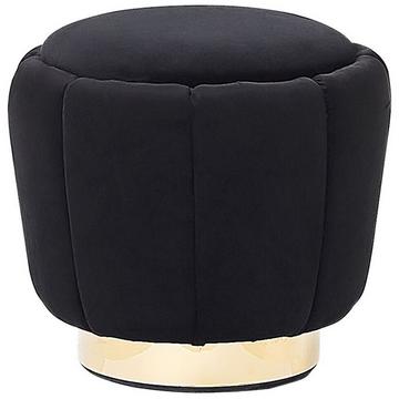 Pouf aus Samtstoff Glamourös IRVING