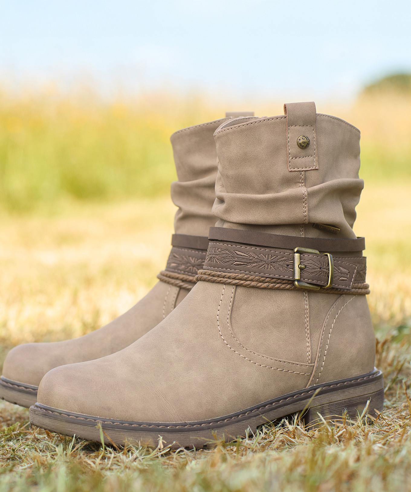 Joe Browns  Stiefeletten mit gewebtem Muster und Schnallenriemen 